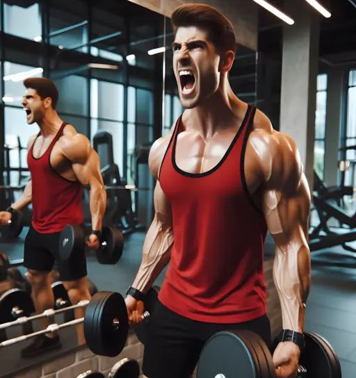 hombre haciendo ejercicio en gimnasio