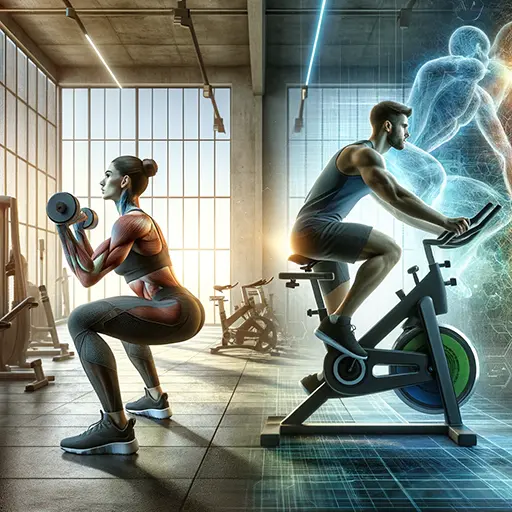 entrenamiento hubrido oesas y bicicleta estatica